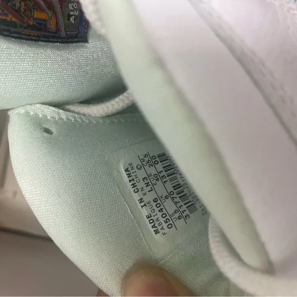Kids White and Light Blue Sneakers